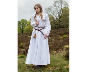 Mittelalterkleid, Unterkleid Ana, weiß, Gr. L