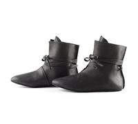 Mittelalterliche Cosplay Stiefel - 1 Paar mittelalterliche Schuhe Retro PU Leder Stiefel - Steampunk PU Leder Ritter Stiefel,Weiß,43