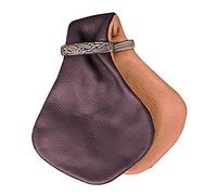 Mittelalterliche Geldkatze Chazza LARP Münzbeutel Mittelalter Portmonee Winkinger (Braun/Beige)