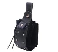 Mittelalterliche Gürteltasche, Leder, Nieten, Münztasche, Mittelaltertasche, Seitentasche für Cosplay, Party, Halloween, Mottoparty, Mittelaltertasche, Schwarz , Eine Größe, Mass Beauty