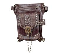 Mittelalterliche Gürteltasche, mittelalterliche Gürteltasche | Beintasche in der Taille Steampunk Bauchtasche aus PU-Leder - Steampunk-Tasche wasserdicht Gothic modisch für Frauen Mädchen Männer
