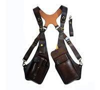 Mittelalterliche PU-Leder versteckte Unterarm-Umhängetasche Herren Retro-Gurt Unterarm doppelte Umhängetasche verstellbare versteckte Holstertasche, Outdoor Handytasche Geldbörse für Männer und Fraue