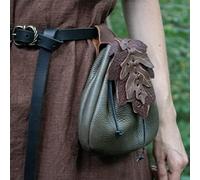 Mittelalterliche Tasche Hunter Viking Pu-Leder Kordelzug Geldbörse Gürtel Kleine Tasche Hüfttasche Renaissance Jewel Money Wallet Halloween