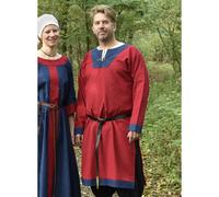 Mittelalterliche Tunika Vallentin, rot/blau L