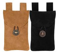 Mittelalterliche Wildledertasche für den Gürtel - Dein treuer Begleiter für LARP und Reisen - Outlet
