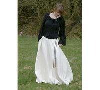 Mittelalterlicher Rock, weit ausgestellt, natur, Gr. XL
