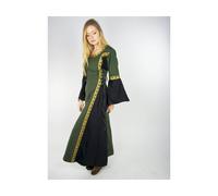 Mittelalterliches Kleid mit Bordüre "Sophie" - Grün/Schwarz