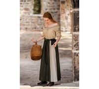 Mittelalterrock Grün/Natur "Dana"