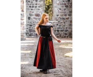 Mittelalterrock Schwarz/Rot ""Dana"" XXXL