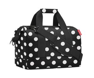 Mittelgroßer Weekender gepunktet schwarz weiß allrounder by reisenthel - Hebammenkoffer Style - dots white M Schwarz