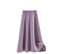 Mittellanger Strickrock - Herbst- Und Winter-Strickrock In A-Linie Für Damen, Sexy Bürorock, Warm Gestrickt, Bequem, Warm, Röcke Für Damen, Hohe Taille, Eleganter Langer Rock, Party-Club-Rock,