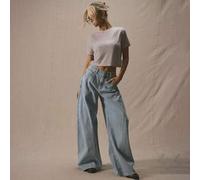 Mittlere Taille Nahtdetail Barrel Curved Jeans Frühling Sommer Süß Urlaub 90er Jahre Y2K Al Fresco Country Konzert Herbst Winter Alltag Büro Weihnacht