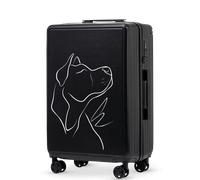Mittlerer Koffer Wings ABS+ 24" Customized BLACK DOG Schwarz