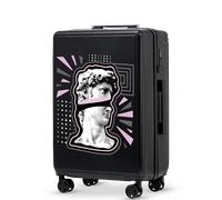 Mittlerer Koffer Wings ABS+ 24" Customized BLACK POPIERSIE Schwarz