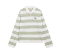 Miu Miu - Gestreiftes Jersey-Poloshirt - - Tops - Damen - Grün - M