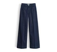 OPUS Damen Palazzo | MIVA Authentic Palazzo Jeans aus BCI Cotton Mix Mid Rise Dark Replay Blue, 42 L32