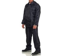 Mivaro Herren Regenanzug mit Kapuze, Regenschutz-Set Unisex, Größe:XXL, Farbe:Dunkelblau