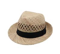 MivBuks Strohhut Herren Panama Hut Damen Fedora Sommerhut Sonnenhut Safari Hut Sonnenschutz Strandhut (DE/NL/SE/PL, Alphanumerisch, M, Natur 02)
