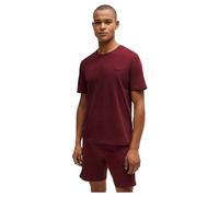 BOSS T-Shirt aus Stretch-Baumwolle mit Logo-Stickerei - Style Mix&Match T-Shirt R, 50515312 Dunkelrot L