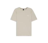 BOSS T-Shirt aus Stretch-Baumwolle mit Logo-Stickerei - Style Mix&Match T-Shirt R, 50515312 Hellgrau M