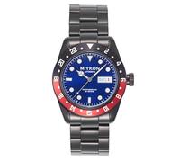 Miykon Automatikuhren für Herren | Voll-Edelstahl-Taucheruhren mit Quickset-Tag- und Datumsanzeige, drehbare Lünette, Skelett-Gehäuseboden, Leuchtzeiger und Markierungen, japanische Automatik, 50 m