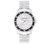 Miykon Automatikuhren für Herren | Voll-Edelstahl-Taucheruhren mit Quickset-Tag- und Datumsanzeige, drehbare Lünette, Skelett-Gehäuseboden, Leuchtzeiger und Markierungen, japanische Automatik, 50 m