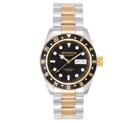 Miykon Automatikuhren für Herren | Voll-Edelstahl-Taucheruhren mit Quickset-Tag- und Datumsanzeige, drehbare Lünette, Skelett-Gehäuseboden, Leuchtzeiger und Markierungen, japanische Automatik, 50 m