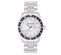 Miykon Automatikuhren für Herren | Voll-Edelstahl-Taucheruhren mit Quickset-Tag- und Datumsanzeige, drehbare Lünette, Skelett-Gehäuseboden, Leuchtzeiger und Markierungen, japanische Automatik, 50 m