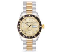 Miykon Automatikuhren für Herren | Voll-Edelstahl-Taucheruhren mit Quickset-Tag- und Datumsanzeige, drehbare Lünette, Skelett-Gehäuseboden, Leuchtzeiger und Markierungen, japanische Automatik, 50 m