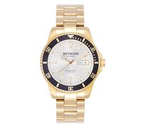 Miykon Automatikuhren für Herren | Voll-Edelstahl-Taucheruhren mit Quickset-Tag- und Datumsanzeige, drehbare Lünette, Skelett-Gehäuseboden, Leuchtzeiger und Markierungen, japanische Automatik, 50 m