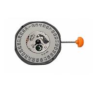 Miyota 1M15 Quarz Japanece Ersatzwerk 10 1/2''' SC-D(3) - Herren Digitaluhr mit Lederarmband und Dornschließe