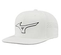 Mizuno Damen Tour Flat Snapback Golfmütze, weiß/weiß, Einheitsgröße