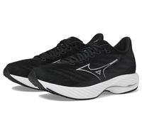 Mizuno Herren Mens Wave Rider 28 Laufschuh, schwarz/Silber, 46.5 EU