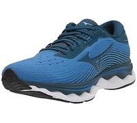 Mizuno Men's Wave Sky 5 Running Shoe, Imperial Blue-Sea, 12 Wide