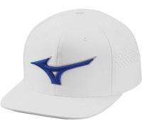 Mizuno Tour Flat Snapback Herren Cap, weiss