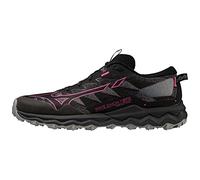Mizuno Unisex Wave Daichi 7 GTX Traillaufschuh, Fedora Lampenschirm, Schwarz/Fuchsia, 40.5 EU