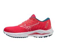 Mizuno Unisex Wave Inspire 19 Road Running Shoe, Rosa/Weiß/Blau, 38 EU
