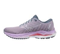 Mizuno Unisex Wave Inspire 19 Road Running Shoe, Wisteria White Sun Kissed Coral, 38 EU