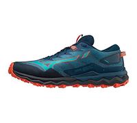 Mizuno Wave Daichi 7 Trailrunning-Schuh für Herren, Moroccan Blue Algiers Blue Grena, 43 EU
