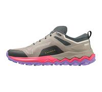 Mizuno Wave Ibuki 4 (W), Trail-Laufschuhe für Damen, Mehrfarbig (Ghost Gray High Vis Pink Purple Punch), 37 EU
