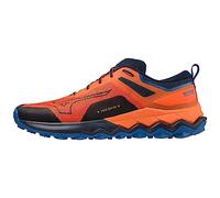 Mizuno Wave Ibuki 4Trail Laufschuh für Herren, Tigerlily Dblue Sblue, 40.5 EU