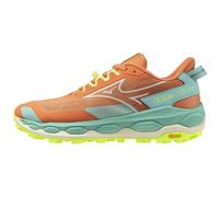 Damen Laufschuhe Mizuno Wave Mujin 11 frisch lachs/pristine/scharf grün