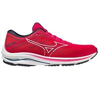 Mizuno Wave Rider 25 (W), Damen-Laufschuhe, Pink Peacock/White/Moroccan Blue, 38 EU