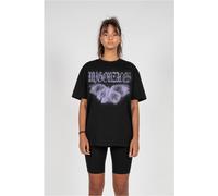 MJ GONZALES Damen T-Shirt MJG Heavy Oversized Tee Ladies Butterfly Illusion MJG11916 Black-XS