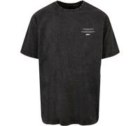 MJ Gonzales T-Shirt Higher Than Heaven V.2 Acid Washed Heavy Oversize Tee Black-XXL