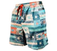 MJGkhiy Badehose für Herren, Quick Dry verstellbar, Sport, Boxershorts, Meer, kurzes Meer, mit atmungsaktivem Netzfutter, Badeshorts, Strand, Surfen, Pool, Schwimmen, Urlaub, Minzgrün, 58