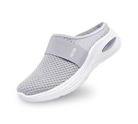 MJIQING Orthopädische Schuhe Damen Sneaker Bedruckt Breite Vermascht Slip On Schlupfschuhe Füße Diabetiker Sommerschuhe Leichte Turnschuhe rutschfest Walkingschuhe Outdoor Sportschuhe