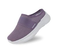 MJIQING Orthopädische Schuhe Damen Sneaker Bedruckt Breite Vermascht Slip On Schlupfschuhe Füße Diabetiker Sommerschuhe Leichte Turnschuhe rutschfest Walkingschuhe Outdoor Sportschuhe