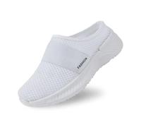 MJIQING Orthopädische Schuhe Damen Sneaker Bedruckt Breite Vermascht Slip On Schlupfschuhe Füße Diabetiker Sommerschuhe Leichte Turnschuhe rutschfest Walkingschuhe Outdoor Sportschuhe