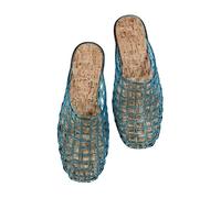 MJIQING Strandsandalen für 2026 Neu Damen Kristall Gelly Sandalen Strand Offen Struktur Flach Bequem Schlupfdesign Pantoletten Atmungsaktiv Anti Rutsch Sommer Leicht Latschen